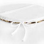 Renkli Zemin Üzerinde Geometrik Desenli Dijital Baskılı Modern Yuvarlak Fermuarlı Sandalye Minderi Realhomes