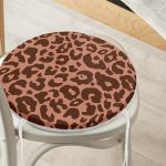 - RealHomes Yuvarlak Fermuarlı Minder - Realhomes Renkli Zemin Üzerinde Geometrik Desenli Dijital Baskılı Modern Yuvarlak Fermuarlı Sandalye Minderi Realhomes