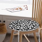 - RealHomes Yuvarlak Fermuarlı Minder - Realhomes Renkli Zemin Üzerinde Geometrik Desenli Dijital Baskılı Modern Yuvarlak Fermuarlı Sandalye Minderi Realhomes