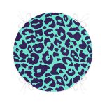 - RealHomes Yuvarlak Fermuarlı Minder - Realhomes  Renkli Zemin Üzerinde Geometrik Desenli Dijital Baskılı Modern Yuvarlak Fermuarlı Sandalye Minderi Realhomes