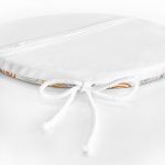 - RealHomes Yuvarlak Fermuarlı Minder - Realhomes Pastel Zemin Üzerinde Geometrik Desenli Dijital Baskılı Modern Yuvarlak Fermuarlı Sandalye Minderi Realhomes