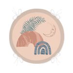 - RealHomes Yuvarlak Fermuarlı Minder - Realhomes Pastel Zemin Üzerinde Geometrik Desenli Dijital Baskılı Modern Yuvarlak Fermuarlı Sandalye Minderi Realhomes