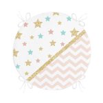 - RealHomes Yuvarlak Fermuarlı Minder - Realhomes Renkli Zemin Üzerinde Geometrik Desenli Dijital Baskılı Modern Yuvarlak Fermuarlı Sandalye Minderi Realhomes