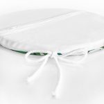 - RealHomes Yuvarlak Fermuarlı Minder - Realhomes  Yaprak Desen Dijital Baskılı Yuvarlak Fermuarlı Sandalye Minderi Realhomes