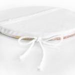 Soyut Çiçek Yaprakları Figürlü Dijital Baskılı Modern Yuvarlak Fermuarlı Sandalye Minderi Realhomes