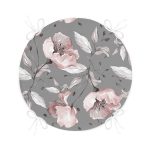 - RealHomes Yuvarlak Fermuarlı Minder - Realhomes  Pastel Zemin Üzerinde Renkli Çiçek Desenli Dijital Baskılı Modern Yuvarlak Fermuarlı Sandalye Minderi Realhomes