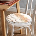 - RealHomes Yuvarlak Fermuarlı Minder - Realhomes Soyut Ağaç Ve Yaprak Figürlü Dijital Baskılı Modern Yuvarlak Fermuarlı Sandalye Minderi Realhomes