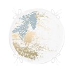 - RealHomes Yuvarlak Fermuarlı Minder - Realhomes Beyaz Zemin Üzerinde Mermer Desenli Dijital Baskılı Modern Yuvarlak Fermuarlı Sandalye Minderi Realhomes