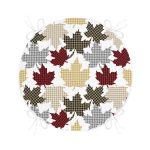 - RealHomes Yuvarlak Fermuarlı Minder - Realhomes Beyaz Zemin Üzerinde Ekoseli Yaprak Desenli Dijital Baskılı Modern Yuvarlak Fermuarlı Sandalye Minderi Realhomes