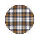 - RealHomes Yuvarlak Fermuarlı Minder - Realhomes Beyaz Zemin Üzerinde Renkli Ekose Desenli Dijital Baskılı Modern Yuvarlak Fermuarlı Sandalye Minderi Realhomes