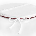 - RealHomes Yuvarlak Fermuarlı Minder - Realhomes Kırmızı Ekose Desenli Geyik Motifli Dijital Baskılı Modern Yuvarlak Fermuarlı Sandalye Minderi Realhomes