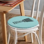 - RealHomes Yuvarlak Fermuarlı Minder - Realhomes Renkli Zemin Üzerinde Onedraw Çizimli Kupa Desenli Dijital Baskılı Modern Yuvarlak Fermuarlı Sandalye Minderi Realhomes