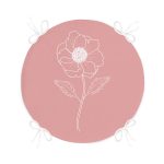 - RealHomes Yuvarlak Fermuarlı Minder - Realhomes Pastel Zemin Üzerinde Beyaz Çiçek Desenli Dijital Baskılı Modern Yuvarlak Fermuarlı Sandalye Minderi Realhomes