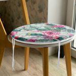 - RealHomes Yuvarlak Fermuarlı Minder - Realhomes Renkli Zemin Üzerinde Kaktüs Desenli Dijital Baskılı Modern Yuvarlak Fermuarlı Sandalye Minderi Realhomes