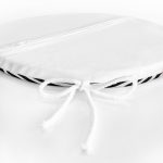 - RealHomes Yuvarlak Fermuarlı Minder - Realhomes Renkli Zemin Üzerinde Siyah Çizgili Kaktüs Desenli Dijital Baskılı Modern Yuvarlak Fermuarlı Sandalye Minderi Realhomes