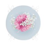 - RealHomes Yuvarlak Fermuarlı Minder - Realhomes Renkli Zeminli Ortanca Çiçek Desenli Dijital Baskılı Modern Yuvarlak Fermuarlı Sandalye Minderi Realhomes