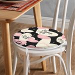 - RealHomes Yuvarlak Fermuarlı Minder - Realhomes  Sevgililer Günü Temalı Özel Tasarım Dijital Baskılı Modern Yuvarlak Fermuarlı Sandalye Minderi Realhomes