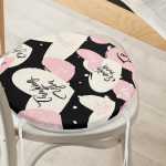 - RealHomes Yuvarlak Fermuarlı Minder - Realhomes  Sevgililer Günü Temalı Özel Tasarım Dijital Baskılı Modern Yuvarlak Fermuarlı Sandalye Minderi Realhomes