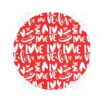 - RealHomes Yuvarlak Fermuarlı Minder - Realhomes  Sevgililer Günü Temalı Özel Tasarım Dijital Baskılı Modern Yuvarlak Fermuarlı Sandalye Minderi Realhomes