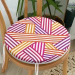 - RealHomes Yuvarlak Fermuarlı Minder - Realhomes  Sevgililer Günü Temalı Özel Tasarım Dijital Baskılı Modern Yuvarlak Fermuarlı Sandalye Minderi Realhomes