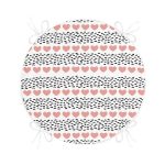 Sevgililer Günü Temalı Özel Tasarım Dijital Baskılı Modern Yuvarlak Fermuarlı Sandalye Minderi Realhomes