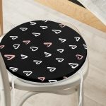 - RealHomes Yuvarlak Fermuarlı Minder - Realhomes Sevgililer Günü Temalı Özel Tasarım Dijital Baskılı Modern Yuvarlak Fermuarlı Sandalye Minderi Realhomes