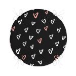 - RealHomes Yuvarlak Fermuarlı Minder - Realhomes Sevgililer Günü Temalı Özel Tasarım Dijital Baskılı Modern Yuvarlak Fermuarlı Sandalye Minderi Realhomes