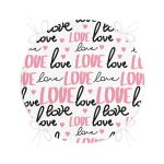 - RealHomes Yuvarlak Fermuarlı Minder - Realhomes  Sevgililer Günü Temalı Özel Tasarım Dijital Baskılı Modern Yuvarlak Fermuarlı Sandalye Minderi Realhomes