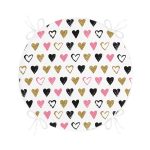 - RealHomes Yuvarlak Fermuarlı Minder - Realhomes Sevgililer Günü Temalı Özel Tasarım Dijital Baskılı Modern Yuvarlak Fermuarlı Sandalye Minderi Realhomes