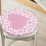 - RealHomes Yuvarlak Fermuarlı Minder - Realhomes  Sevgililer Günü Temalı Özel Tasarım Dijital Baskılı Modern Yuvarlak Fermuarlı Sandalye Minderi Realhomes