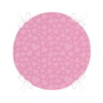 Sevgililer Günü Temalı Özel Tasarım Dijital Baskılı Modern Yuvarlak Fermuarlı Sandalye Minderi Realhomes