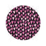 - RealHomes Yuvarlak Fermuarlı Minder - Realhomes  Sevgililer Günü Temalı Özel Tasarım Dijital Baskılı Modern Yuvarlak Fermuarlı Sandalye Minderi Realhomes