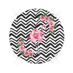 - RealHomes Yuvarlak Fermuarlı Minder - Realhomes  Flamingo Desenli Dijital Baskılı Yuvarlak Fermuarlı Sandalye Minderi Realhomes