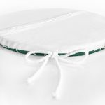 - RealHomes Yuvarlak Fermuarlı Minder - Realhomes  Yeşil Ogea Desenli Dijital Baskılı Yuvarlak Fermuarlı Sandalye Minderi Realhomes