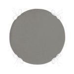 - RealHomes Yuvarlak Fermuarlı Minder - Realhomes  Gri Dijital Baskılı Yuvarlak Fermuarlı Sandalye Minderi Realhomes