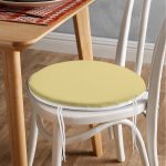 - RealHomes Yuvarlak Fermuarlı Minder - Realhomes Hardal Renkli Dijital Baskılı Yuvarlak Fermuarlı Sandalye Minderi Realhomes