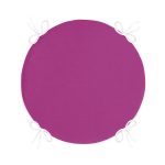 Mor Renkli Dijital Baskılı Yuvarlak Fermuarlı Sandalye Minderi Realhomes