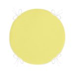 - RealHomes Yuvarlak Fermuarlı Minder - Realhomes Sarı Renkli Dijital Baskılı Yuvarlak Fermuarlı Sandalye Minderi Realhomes