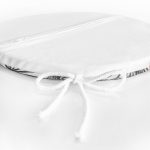 - RealHomes Yuvarlak Fermuarlı Minder - Realhomes Beyaz Zeminde Gri Tropikal Bitki Figürlü Dijital Baskılı Yuvarlak Fermuarlı Sandalye Minderi Realhomes