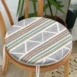 - RealHomes Yuvarlak Fermuarlı Minder - Realhomes  İskandinav Motifli Özel Tasarımlı Yuvarlak Fermuarlı Sandalye Minderi Realhomes