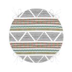 - RealHomes Yuvarlak Fermuarlı Minder - Realhomes  İskandinav Motifli Özel Tasarımlı Yuvarlak Fermuarlı Sandalye Minderi Realhomes