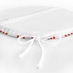 - RealHomes Yuvarlak Fermuarlı Minder - Realhomes  Kırmızı Çizgili Dijital Baskılı Yuvarlak Fermuarlı Sandalye Minderi Realhomes