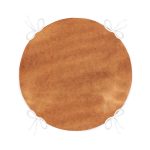 - RealHomes Yuvarlak Fermuarlı Minder - Realhomes Kahverengi Dalgalı Düz Renkli Dijital Baskılı Modern Yuvarlak Fermuarlı Sandalye Minderi Realhomes