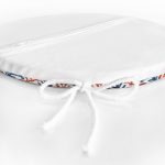 - RealHomes Yuvarlak Fermuarlı Minder - Realhomes  Mavi Kırmızı Damask Motifli Yuvarlak Fermuarlı Sandalye Minderi Realhomes