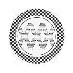 - RealHomes Yuvarlak Fermuarlı Minder - Realhomes  Siyah Beyaz İskandinav Motifli Dijital Baskılı Modern Yuvarlak Fermuarlı Sandalye Minderi Realhomes