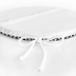 Kazayağı Zemin Geyik Tasarımlı Yuvarlak Fermuarlı Sandalye Minderi Realhomes