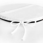 - RealHomes Yuvarlak Fermuarlı Minder - Realhomes Siyah Beyaz Keep Calm And Carry On Baskılı Yuvarlak Fermuarlı Sandalye Minderi Realhomes