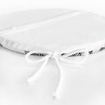 Zebra Tasarımlı Dijital Baskılı Yuvarlak Fermuarlı Sandalye Minderi Realhomes