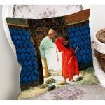 Kaplumbağa Terbiyecisi Dijital Baskılı Dekoratif Yastık Kırlent Realhomes