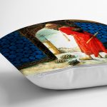 Kaplumbağa Terbiyecisi Dijital Baskılı Dekoratif Yastık Kırlent Realhomes